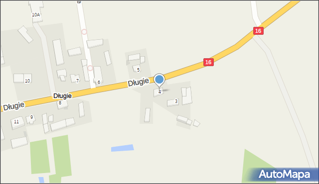 Długie, Długie, 4, mapa Długie