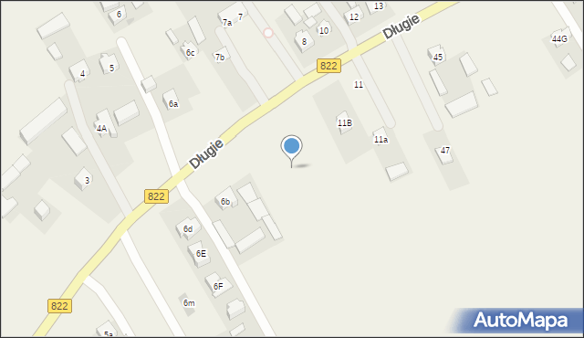 Długie, Długie, 11c, mapa Długie