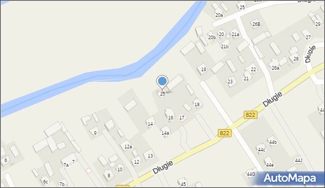 Długie, Długie, 15, mapa Długie