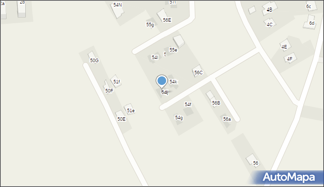 Długie, Długie, 54ja, mapa Długie