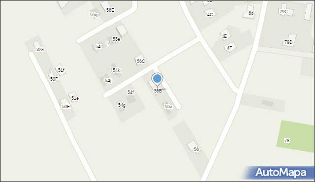 Długie, Długie, 56B, mapa Długie