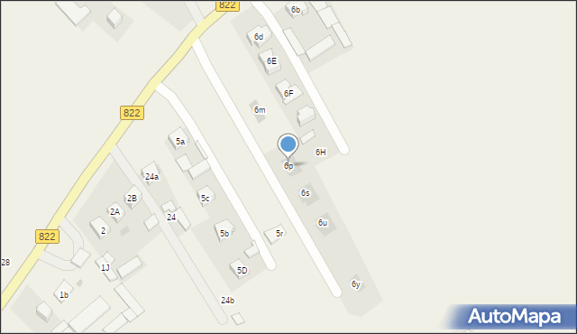 Długie, Długie, 6p, mapa Długie