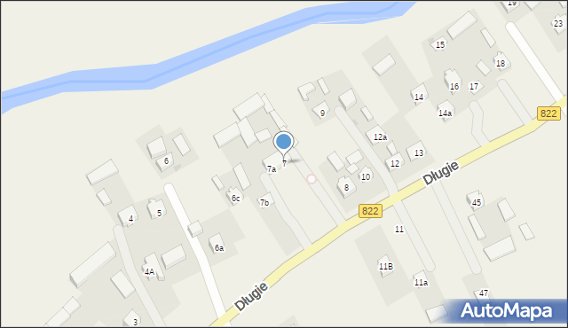 Długie, Długie, 7, mapa Długie
