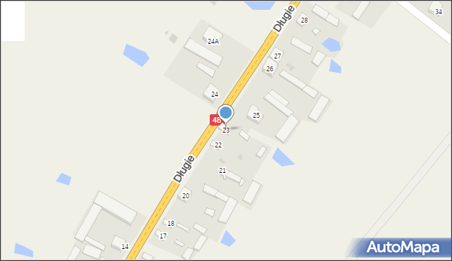 Długie, Długie, 23, mapa Długie