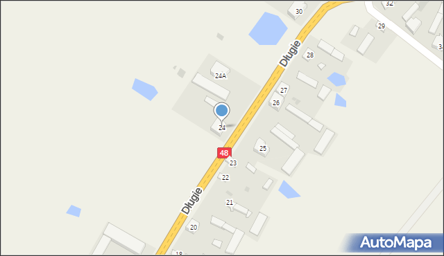 Długie, Długie, 24, mapa Długie