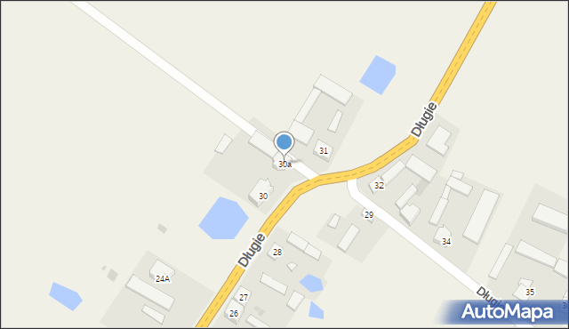 Długie, Długie, 30a, mapa Długie