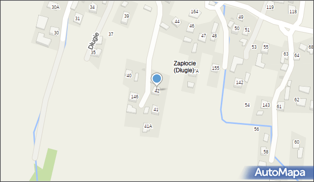 Długie, Długie, 42, mapa Długie