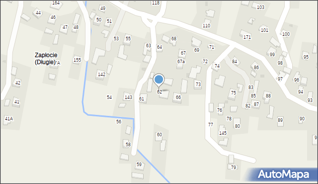 Długie, Długie, 62, mapa Długie
