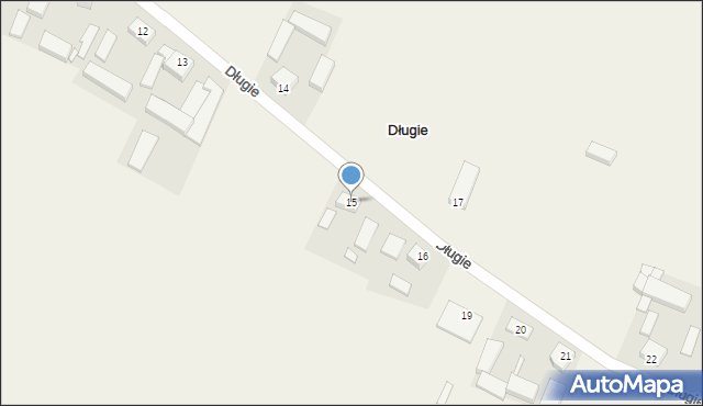 Długie, Długie, 15, mapa Długie