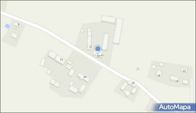 Długie, Długie, 13, mapa Długie