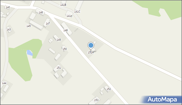 Długie, Długie, 151A, mapa Długie