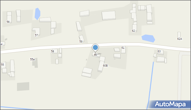 Długie, Długie, 60, mapa Długie