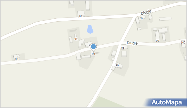 Długie, Długie, 93, mapa Długie
