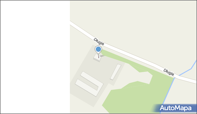 Długie, Długie, 1, mapa Długie