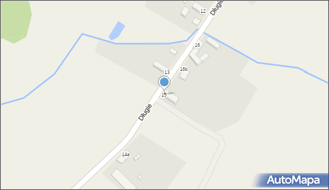 Długie, Długie, 15, mapa Długie