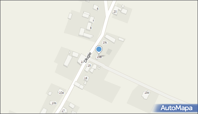 Długie, Długie, 19B, mapa Długie
