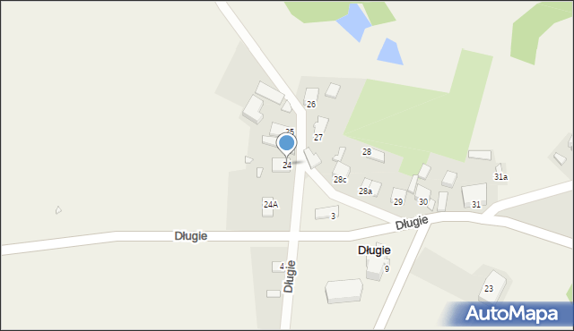 Długie, Długie, 24, mapa Długie