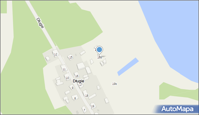 Długie, Długie, 16b, mapa Długie