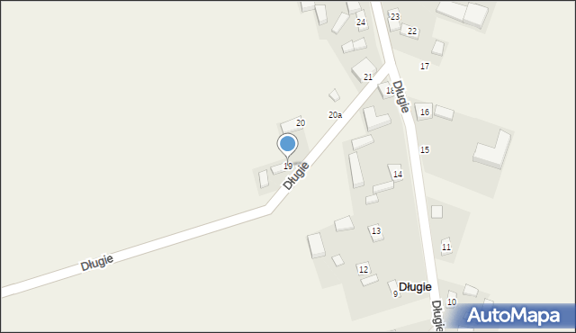 Długie, Długie, 19, mapa Długie
