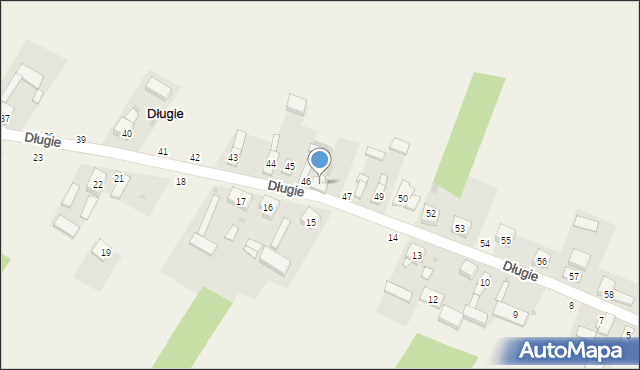 Długie, Długie, 46A, mapa Długie