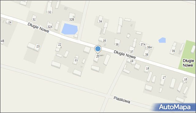 Długie Nowe, Długie Nowe, 20, mapa Długie Nowe