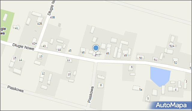 Długie Nowe, Długie Nowe, 47, mapa Długie Nowe