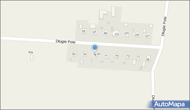 Długie Pole, Długie Pole, 79, mapa Długie Pole