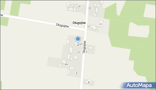 Długojów, Długojów, 11, mapa Długojów