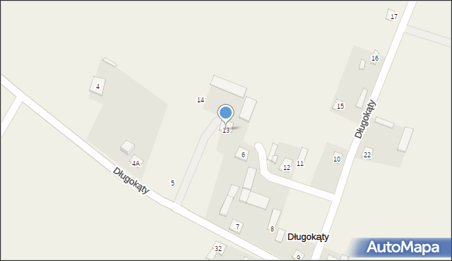 Długokąty, Długokąty, 13, mapa Długokąty