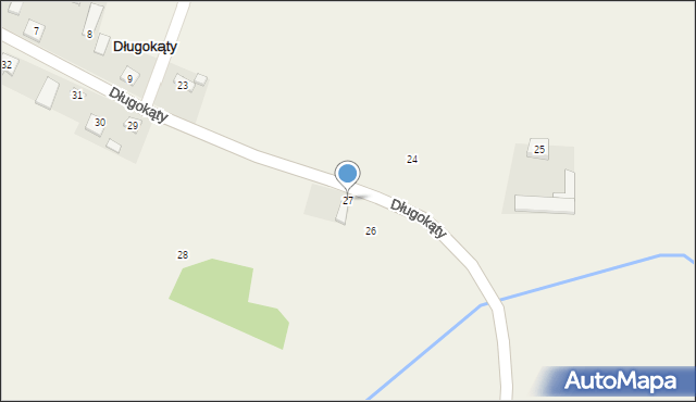 Długokąty, Długokąty, 27, mapa Długokąty