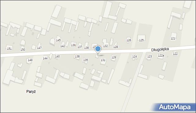 Długołęka, Długołęka, 133, mapa Długołęka