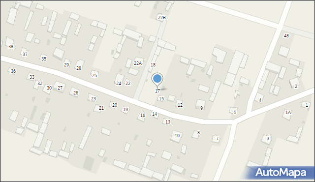 Długołęka, Długołęka, 17, mapa Długołęka