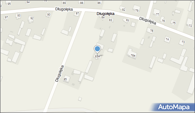 Długołęka, Długołęka, 83A, mapa Długołęka