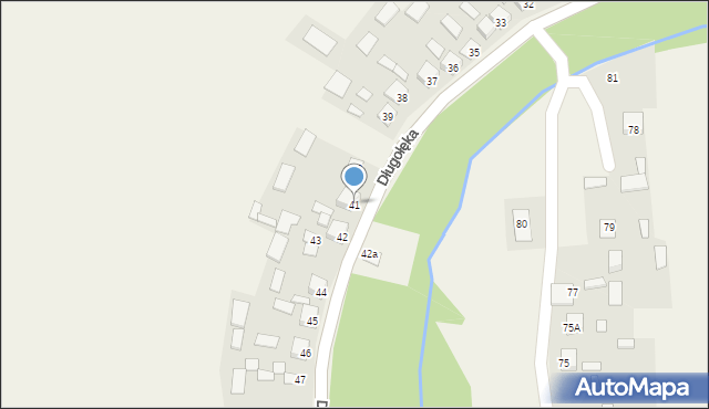 Długołęka, Długołęka, 41, mapa Długołęka