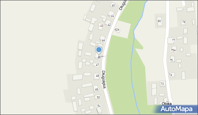 Długołęka, Długołęka, 46, mapa Długołęka