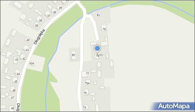Długołęka, Długołęka, 79, mapa Długołęka