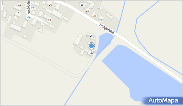Długołęka, Długołęka, 24, mapa Długołęka