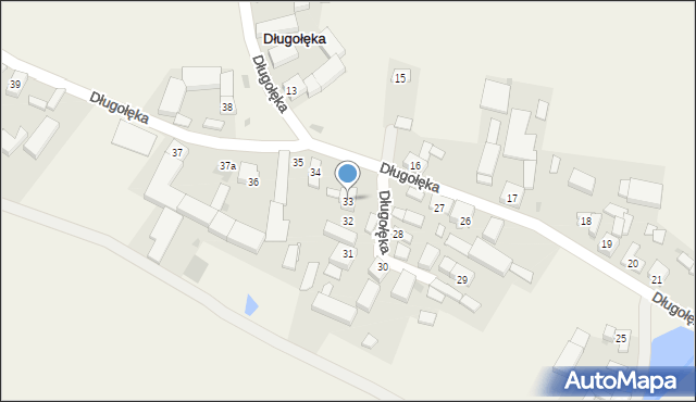 Długołęka, Długołęka, 33, mapa Długołęka