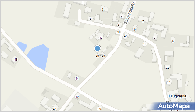 Długołęka, Długołęka, 46, mapa Długołęka