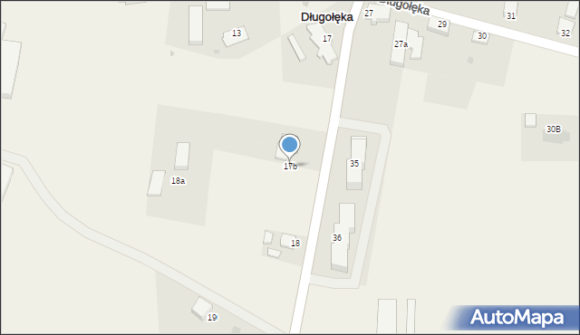 Długołęka, Długołęka, 17b, mapa Długołęka