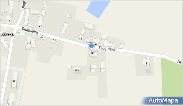 Długołęka, Długołęka, 34, mapa Długołęka
