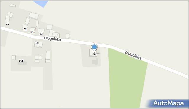 Długołęka, Długołęka, 34e, mapa Długołęka