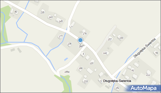 Długołęka-Świerkla, Długołęka-Świerkla, 244, mapa Długołęka-Świerkla
