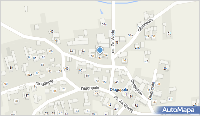 Długopole, Długopole, 57, mapa Długopole