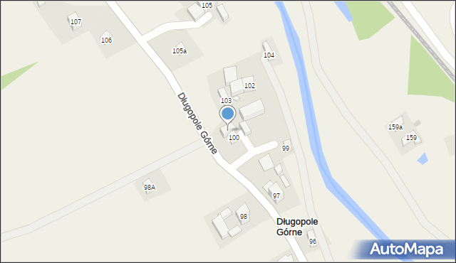 Długopole Górne, Długopole Górne, 101, mapa Długopole Górne