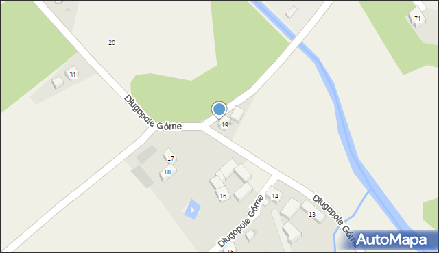 Długopole Górne, Długopole Górne, 19a, mapa Długopole Górne