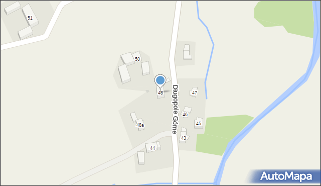 Długopole Górne, Długopole Górne, 48, mapa Długopole Górne
