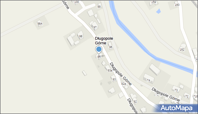Długopole Górne, Długopole Górne, 95, mapa Długopole Górne