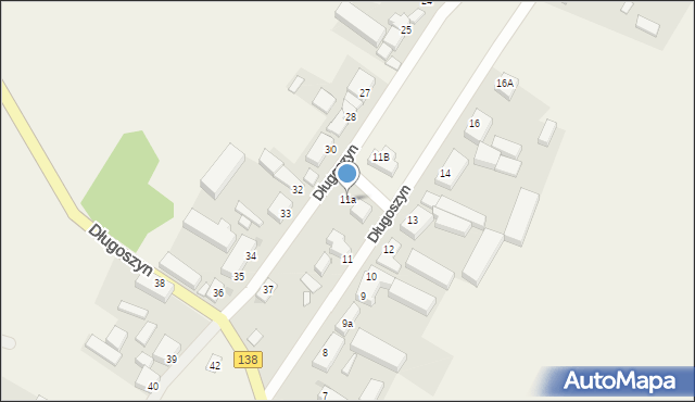 Długoszyn, Długoszyn, 11a, mapa Długoszyn