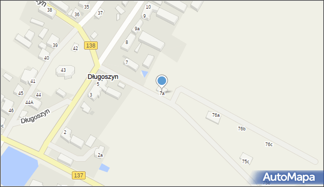 Długoszyn, Długoszyn, 7a, mapa Długoszyn